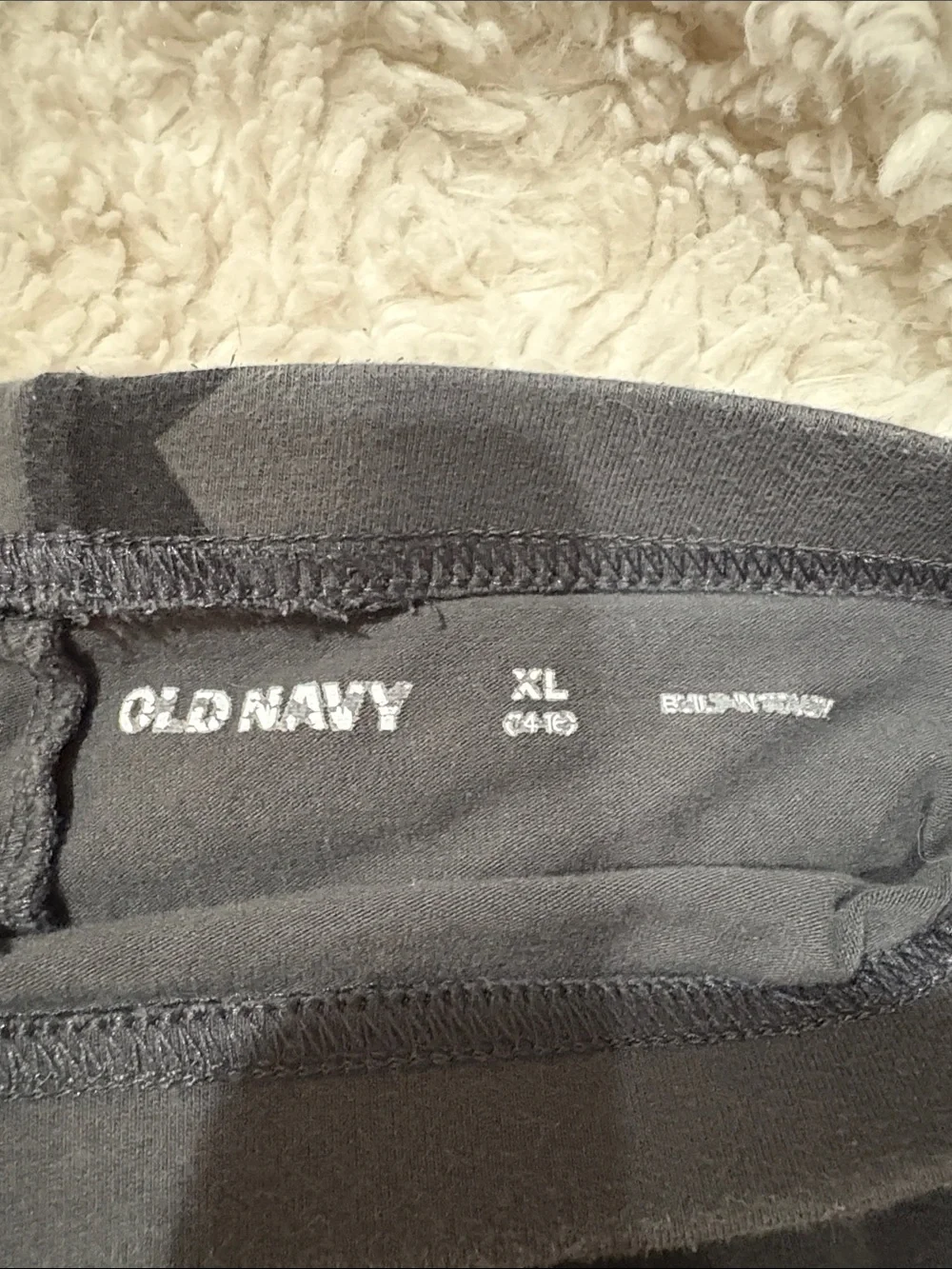Old Navy Charcoal Gray Leggings with Black Star Print